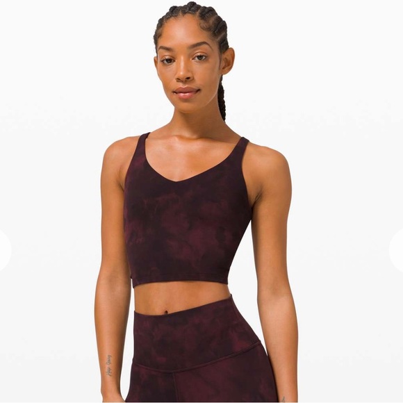 lululemon athletica Tops - Lululemon align tank diamond dye.  Diamond dye cassis black, size 8.  EUC.